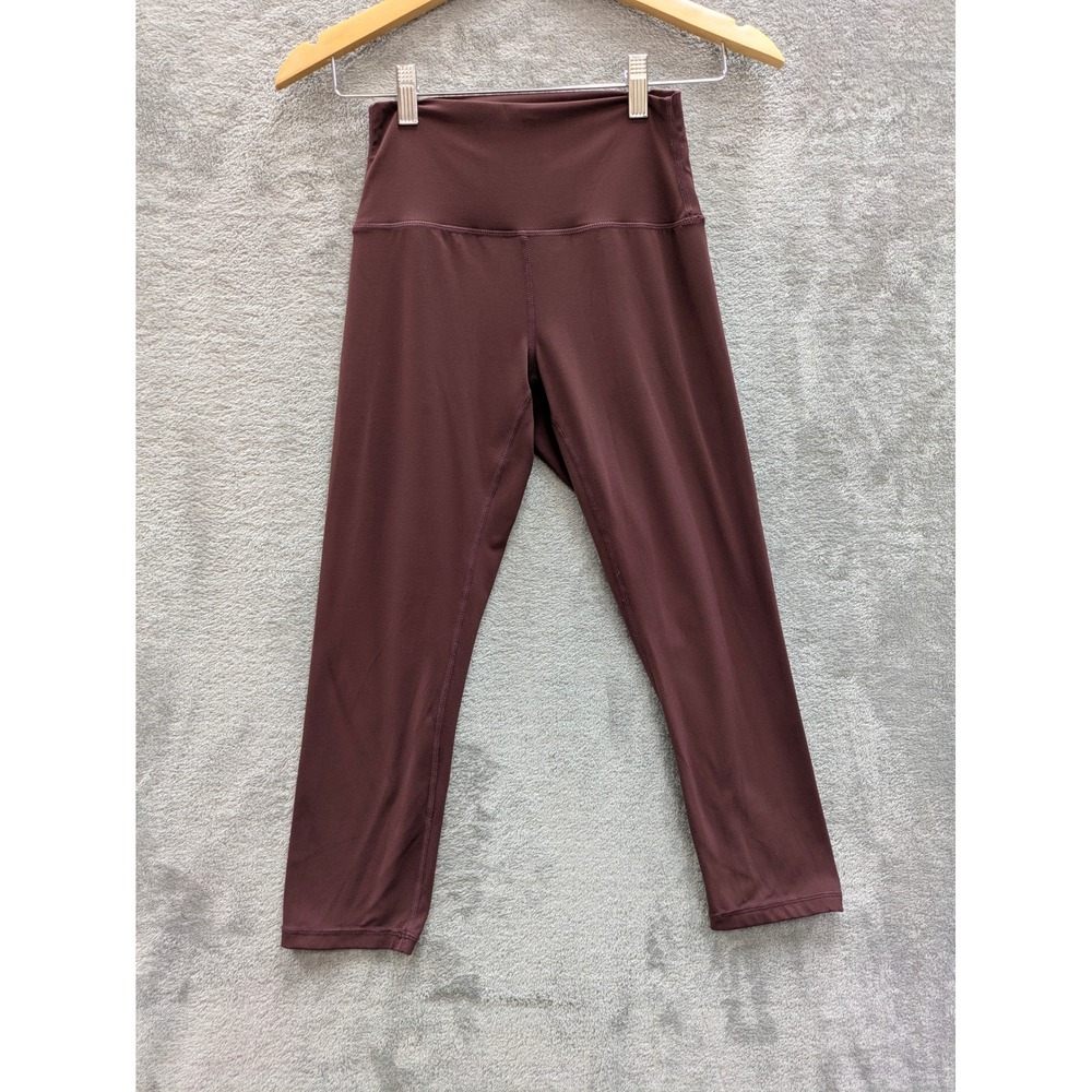 Athletic Sunzel Leggings Womens S Brown High Waisted Cropped Yoga Pants